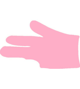 Handschoen standaard roze