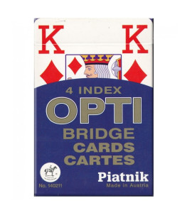 Kaartspel OPTI Bridge Piatnik - blauw